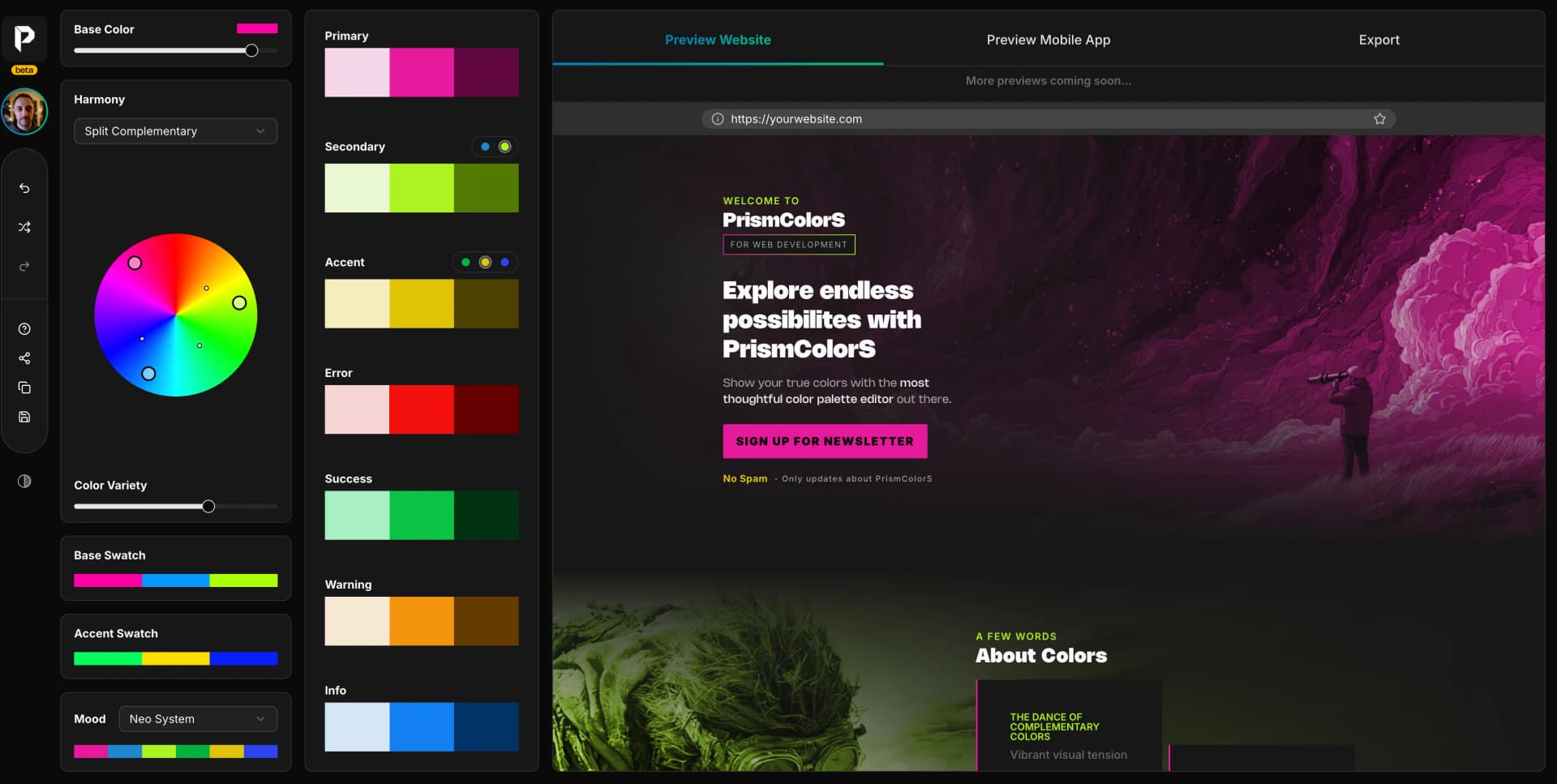 PrismColors demo step 5